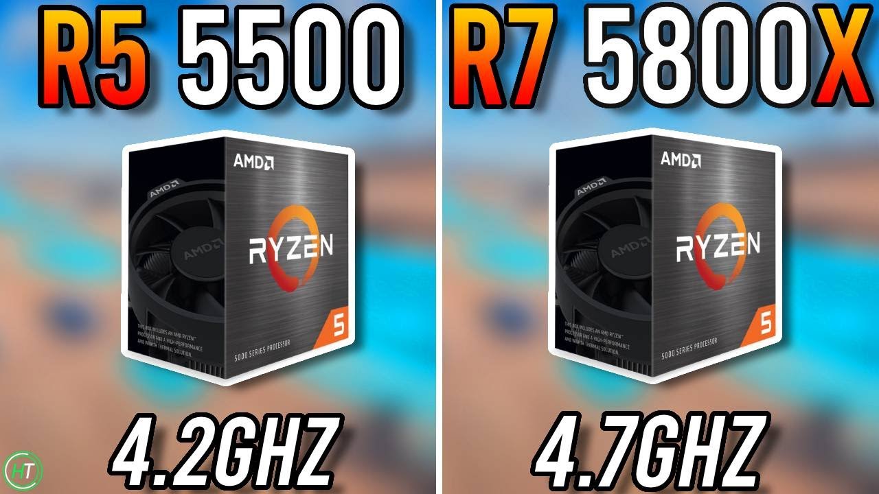 【動作確認済み】CPU AMD Ryzen7 5800X Ryzen 5 5500 vs Ryzen 7 5800X - Tested in 2024 - YouTube