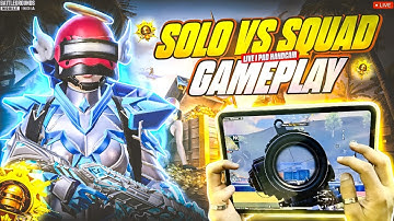 BGMI Live SOLO Vs SQUAD🥶 W HANDCAM🔥High Kills Chicken #bgmi  #shortslive  #bgmilive