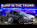 Bump in the trunk  2 12s on 3000 watts full system install start to finish  1 year update