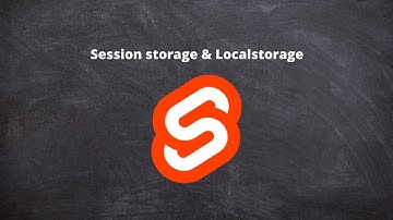 Localstorage and SessionStorage in Svelte