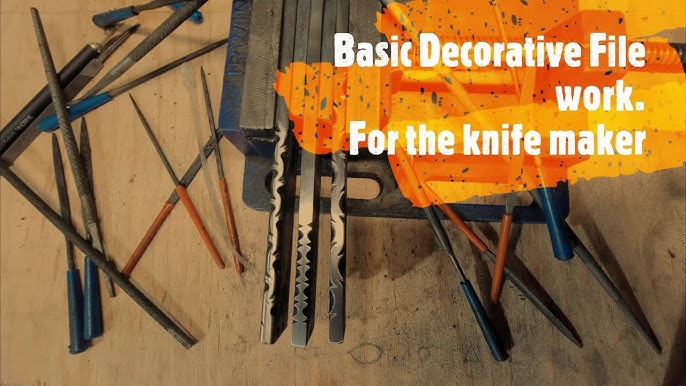 How to make beautiful knife spine file work the easy way.