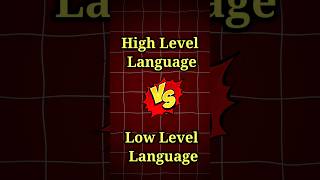 High level language vs low level language Easy Explanation #ytshorts #shorts #shortvideo
