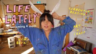 like a moth to a flame 🕯️ cozy crafts, imposter syndrome, currently reading, new book deal