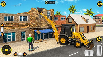 House Building Construction Game 2022 - jcb excavator game - Android Gameplay