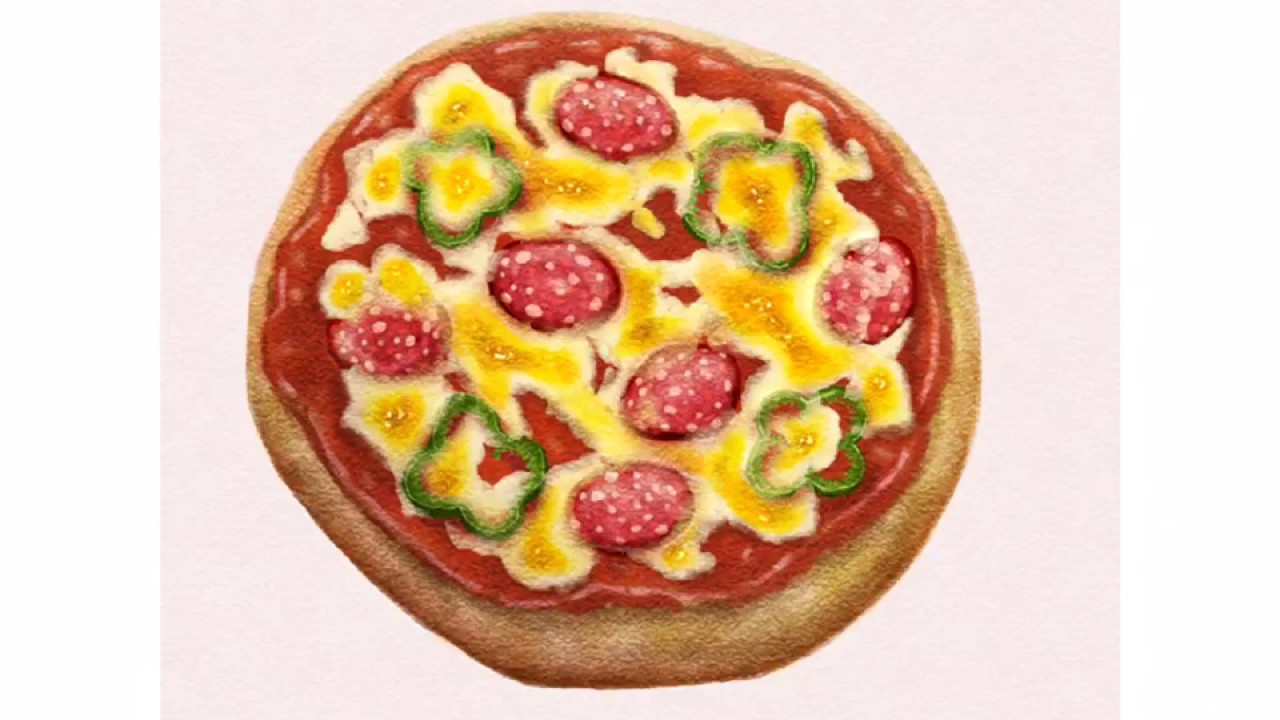 ピザパン イラスト メイキング Youtube