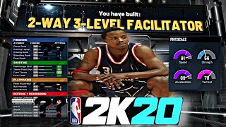 NBA 2K20 THE MOST SLEPT ON BUILD THE 2-WAY 3-LEVEL FACILITATOR (STEVE FRANCIS BUILD)