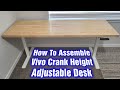 Vivo Manual Height Adjustable Stand Up Desk - How To Assemble