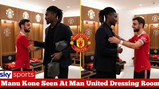 🚨 BRUNO FERNANDES WELCOMES MANU KONÉ TO MANCHESTER UNITED! CARRINGTON BUZZING AGAIN AS KONE ARRIVES!