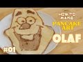How to make Pancake art tutorial - Olaf from frozen | ホットケーキでお絵かき