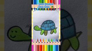 Cara Gambar Kura-Kura 🐢 #shorts #drawing #art #coloring #idekreatifterbaru #tutorial #howtodraw