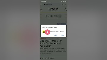 How To Add Website Shortcut To Android Home Screen