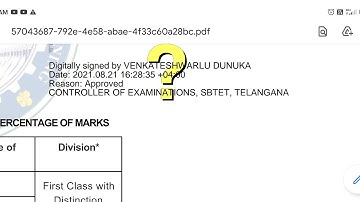 TS ECET 2021 | Diploma interim Certificate Signature Validation Process
