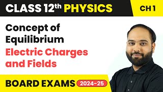 Concept of Equilibrium  Electric Charges and Fields | Class 12 Physics Chapter 1 | CBSE 202425