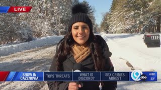 Snow in Cazenovia: Side roads still covered in snow