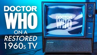 Doctor Who On A Restored Vintage TV