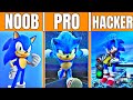 Minecraft pixel art «Sonic» (noob VS pro VS hacker) PART 9