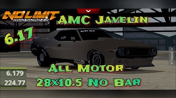 No Limit Drag Racing 2.0: All Motor 28x10.5 No Bar AMC Javelin 6.17 Second Tune (Update 1.8.7)