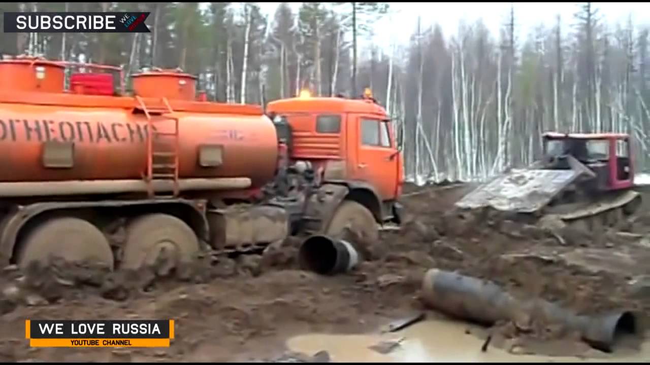 Compilation of Russian trucks in Extreme conditions 2   Российские грузовики NEW 2014