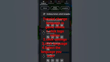 tutorial change language in game roblox #roblox #savepalestine #freepalestine #shorts