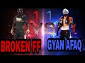 Gyan afaq vs broken ff custom match only ump gun challenge