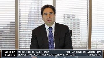 Strategies For Negotiating ERP Software Contracts (312) 263-0570