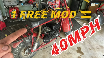 Make Your Mini Bike 40 MPH for FREE! (3 Easy Mods)