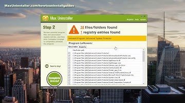 How to remove Advanced System Protector more easily
