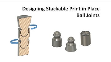 Designing 3D Printable ball and socket joints | Fusion 360 | 3D Printing | Print in Place