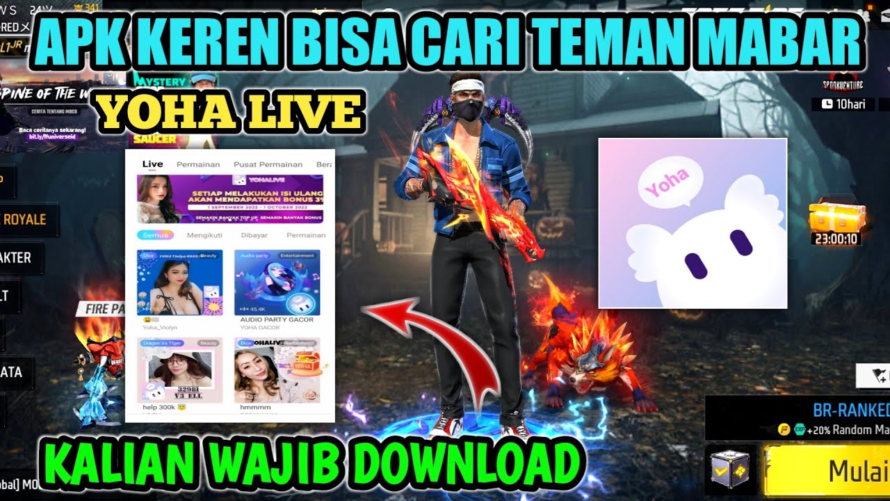 APK KEREN COCOK BUAT NEMANIN MAIN GAME YOHA LIVE APLIKASI LIVE