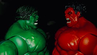HULK VS RED HULK #marvel #hulk #redhulk #stopmotion #anime #avengers 