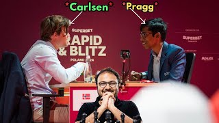 Magnus Carlsen vs Praggnanandhaa | Classy Italian | Superbet Rapid 2024