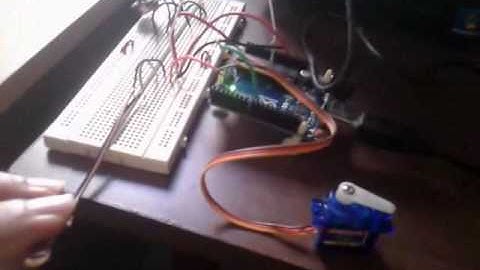 flex sensor and servo with arduino