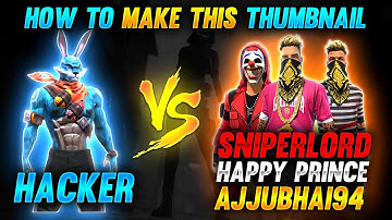 How To make Thumbnail Like @GyanGaming   || PS CC || Tutorial !