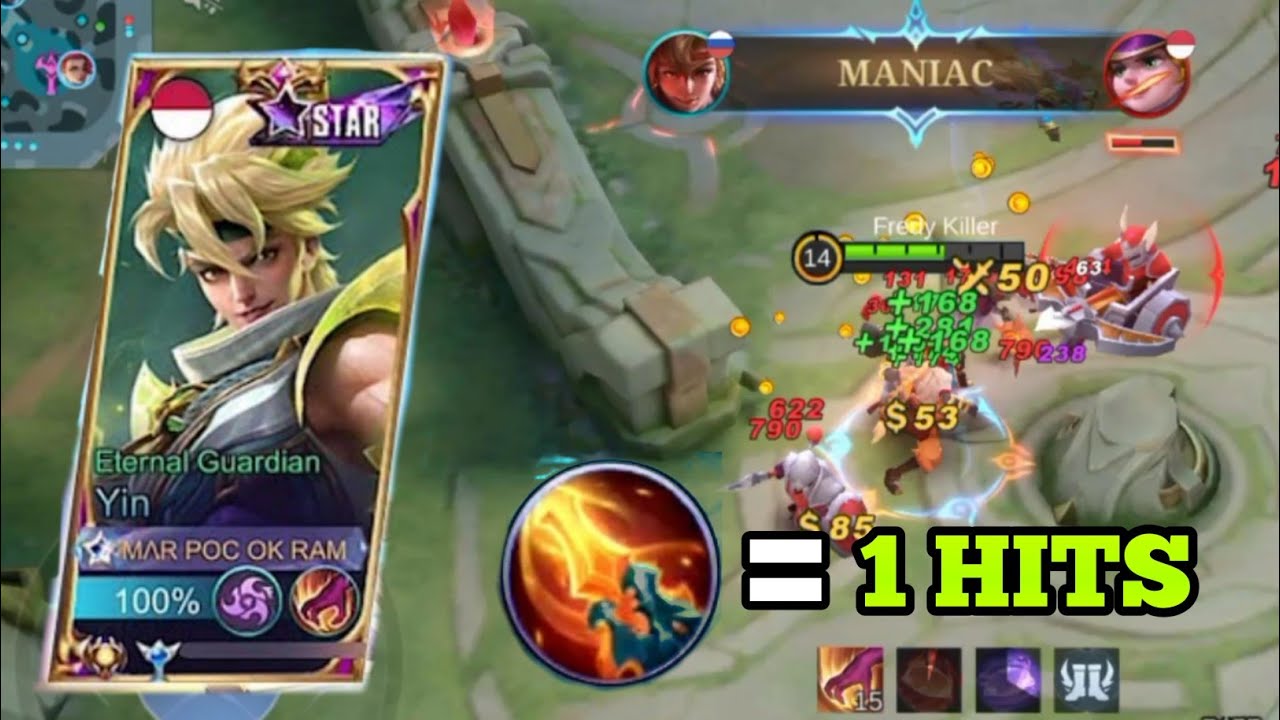 YIN NEW 1 HIT BUILD TIPS 100% OVERPOWERED | YIN BEST BUILD NEW PATCH ...