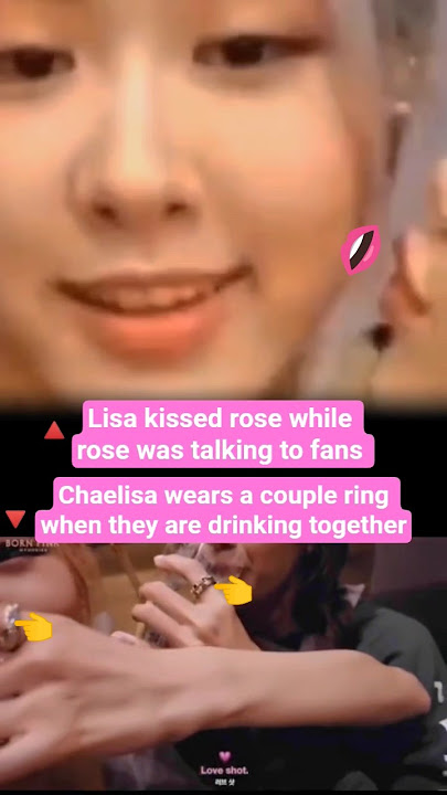 The moment Chaelisa wears a couple ring and Lisa kisses Rose #chaelisa #chaelisaisreal #shortsfeed