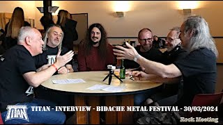 TITAN - Interview - Bidache Metal Festival - 30/03/2024 -  Avec Patrice Le Calvez, Peio Cachenau ...