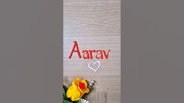 ❤️ Aarav Name Sand Art 🌊 | Satisfying Sand Writing Shorts #sandnameart #shorts #nameart #viralart