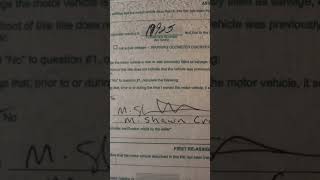 Famous Musician Shawn Crahan Clown Signature On My 73 Charger Tle.