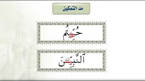 من أحكام تجويد القران الكريم ، مد التمكين