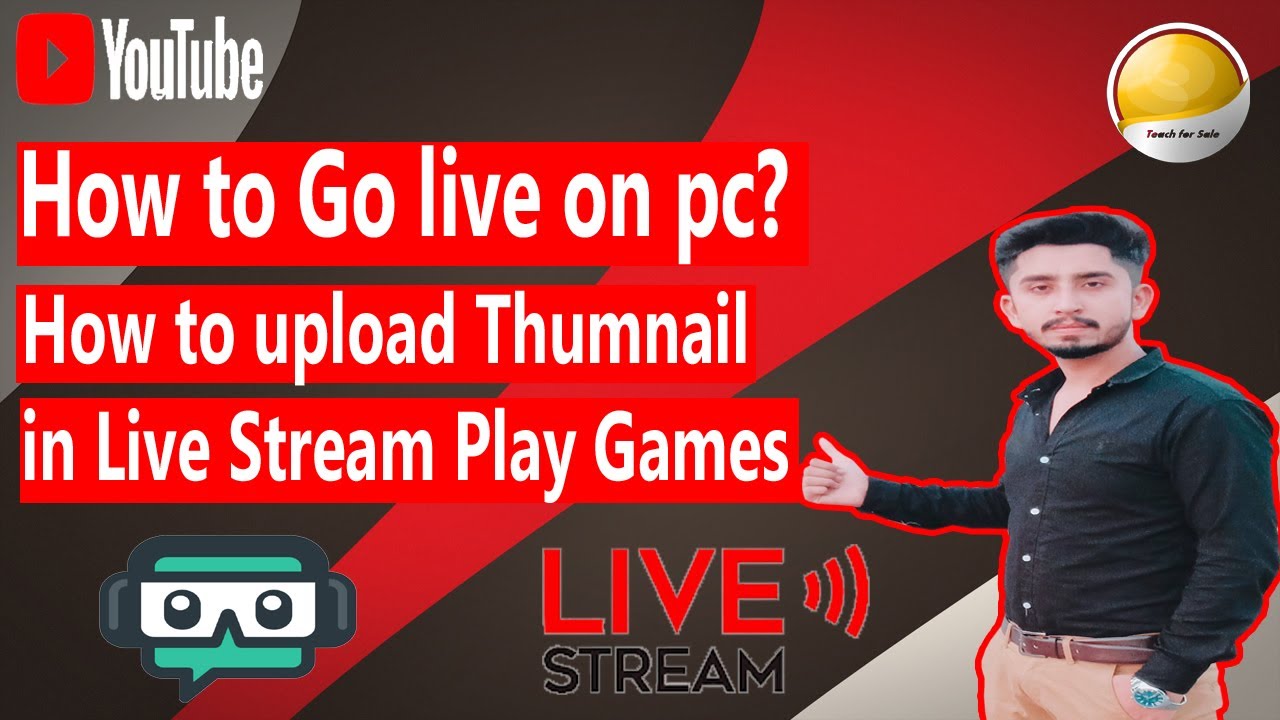 How to Go Live On PC | How to Play Game in Live Stream | How to Add ...