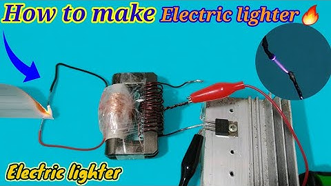 How to make electric lighter || plasma arc lighter | 3.7v to 100000v