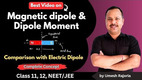 Magnetic Dipole & dipole Moment | Electric dipole moment | Magnetism and Matter | 12 Physics #cbse