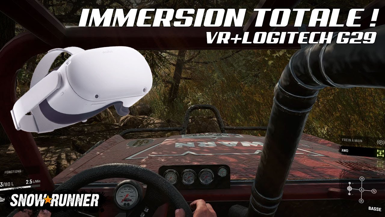SNOWRUNNER FR - IMMERSION TOTALE - VR - LOGITECH G29 Gameplay - YouTube