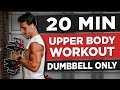 20 MIN UPPER BODY WORKOUT (DUMBBELLS ONLY)