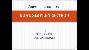 Linear Programming - Dual Simplex Method