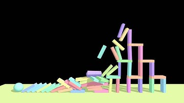Dominos | Blender Rigid Body Simulation
