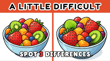 Ultimate Spot The Difference Challenge: A Little Difficult! [ Brain Exercise #27 ]