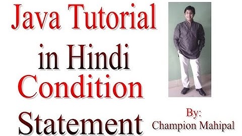 Learn Java Tutorial in Hindi 10 if else or condition statement