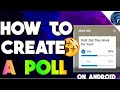 How to create poll cards on youtubes  android  sameer panthi 