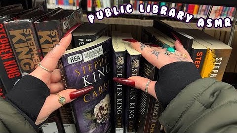 Public ASMR at the Library 📚 | Tapping, Scratching, Page Turning, Tracing, Crinkles